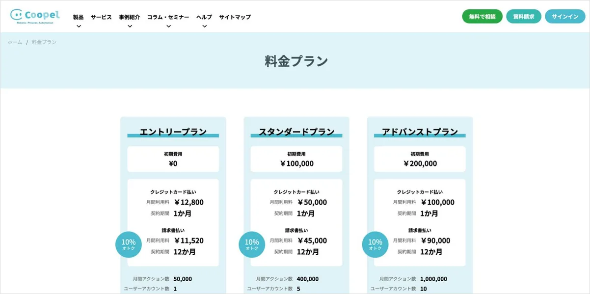 Coopelの公式サイト